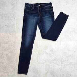 American Eagle Outfitters High Rise Jegging Jeans size 8 Reg. dark wash stretchy